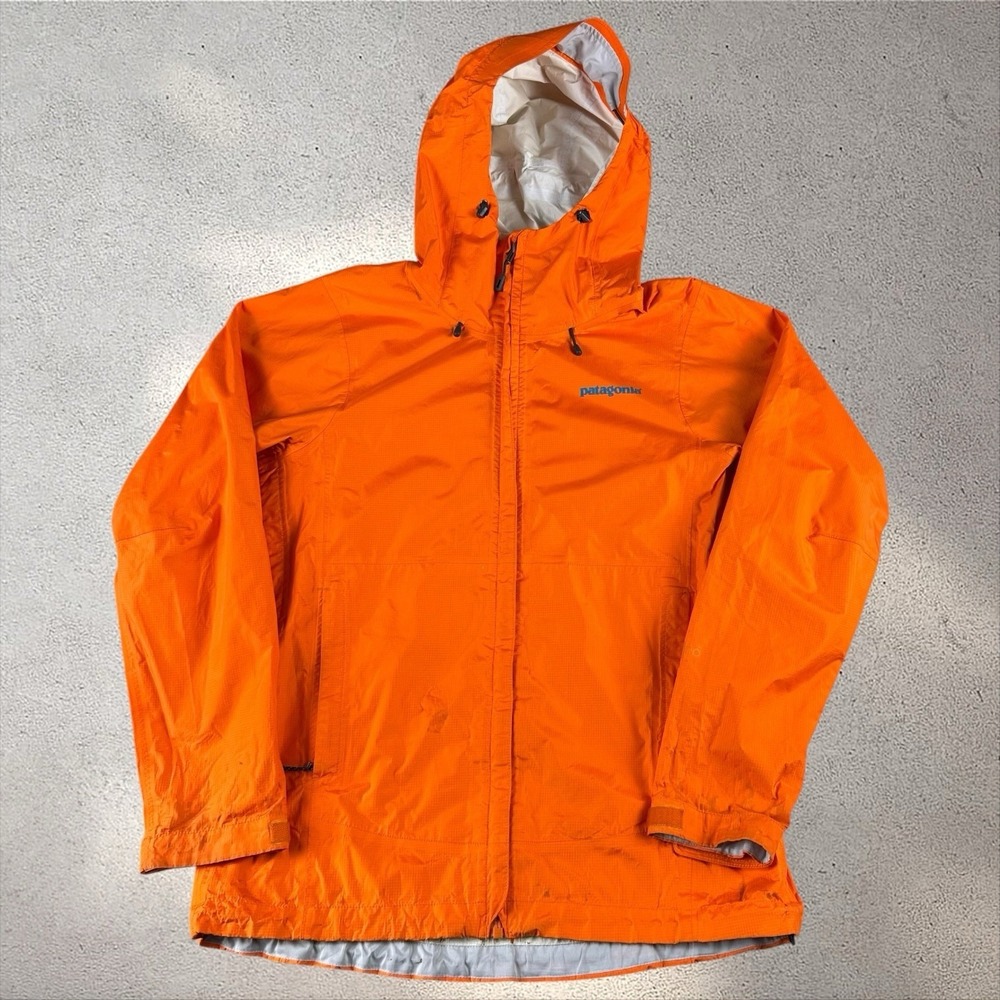 Patagonia Orange Hooded Ski Jacket